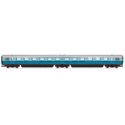 Hornby R40224 LNER, Coronation Double Open First Articulated Coach Pack - Era 3