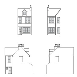 Hornby R7352 Victorian Terrace House Left Middle