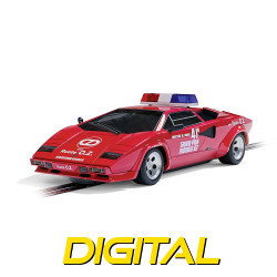 Scalextric Digital Slot Car C4329 Lamborghini Countach '83 Monaco GP Safety Car