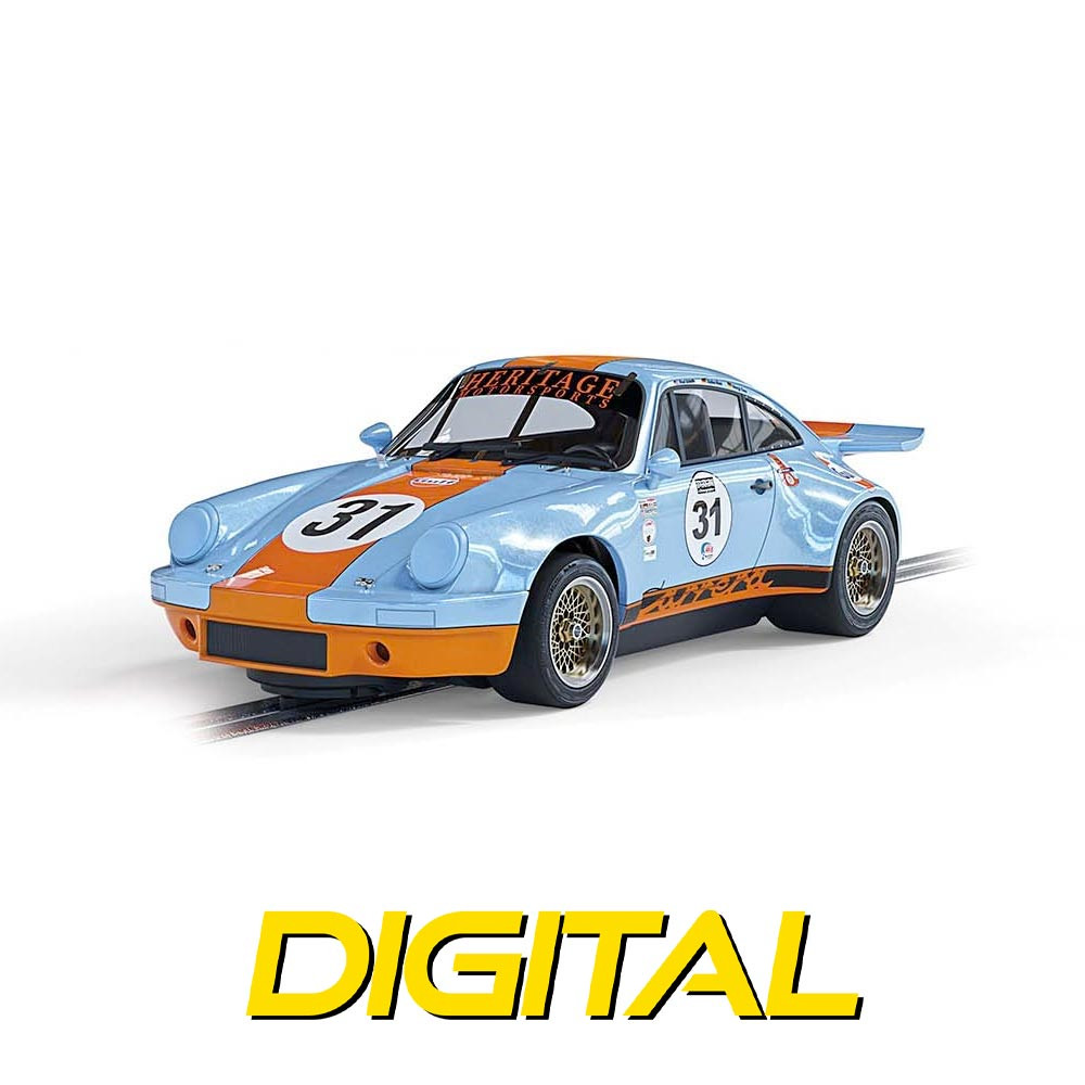 Scalextric Digital Slot Car C4304 Porsche 911 Carrera RSR  – Gulf  Edition - Jadlam Toys & Models - Buy Toys & Models Online