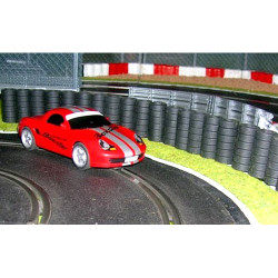 SLOT TRACK SCENICS TW5 5 Tyre Wall Sections No Clips - for Scalextric