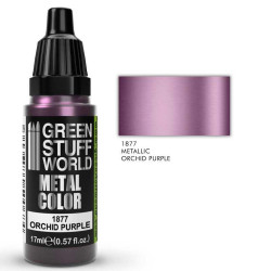 Green Stuff World Orchid Purple Metallic Model Paint 17ml 1877