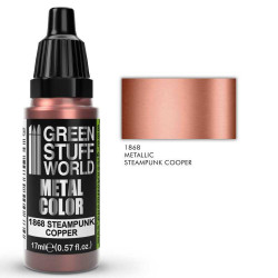 Green Stuff World Steampunk Copper Metallic Model Paint 17ml 1868