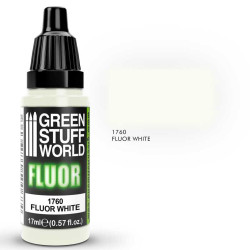 Green Stuff World White Fluor Model Paint 17ml 1760