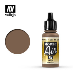 Vallejo Model Air - US Earth Red 18ml Model Paint 71293