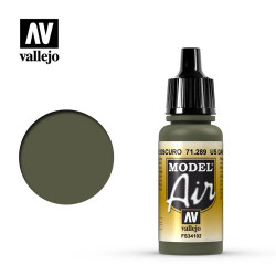 Vallejo Model Air - US Dark Green 18ml Model Paint 71289