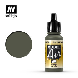 Vallejo Model Air - Bronze Green 17ml Model Paint 71250