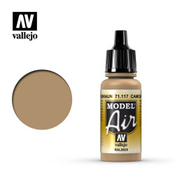 Vallejo Model Air - Camouflage Brown RAL8020 17ml Model Paint 71117