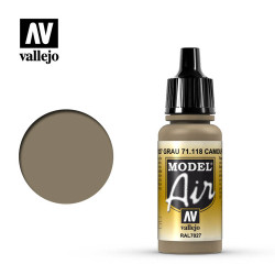 Vallejo Model Air - Camouflage Grey RAL7027 17ml Model Paint 71118