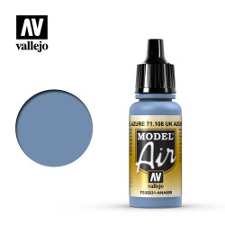 Vallejo Model Air - UK Azure Blue 18ml Model Paint 71108