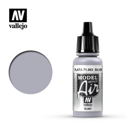 Vallejo Model Air - Silver RLM01 (Metallic) 18ml Model Paint 71063