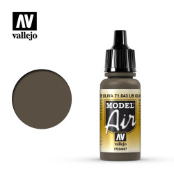 Vallejo Model Air - US Olive Drab 18ml Model Paint 71043