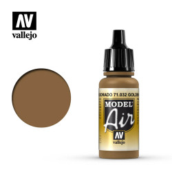 Vallejo Model Air - Golden Brown 17ml Model Paint 71032