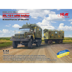 ICM 72817 ZiL-131 w/Trailer Armed Forces of Ukraine 1:72 Model Kit