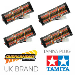 Overlander 4x 3300mah 7.2v Nimh Battery Pack Stick - Tamiya RC Car Boat