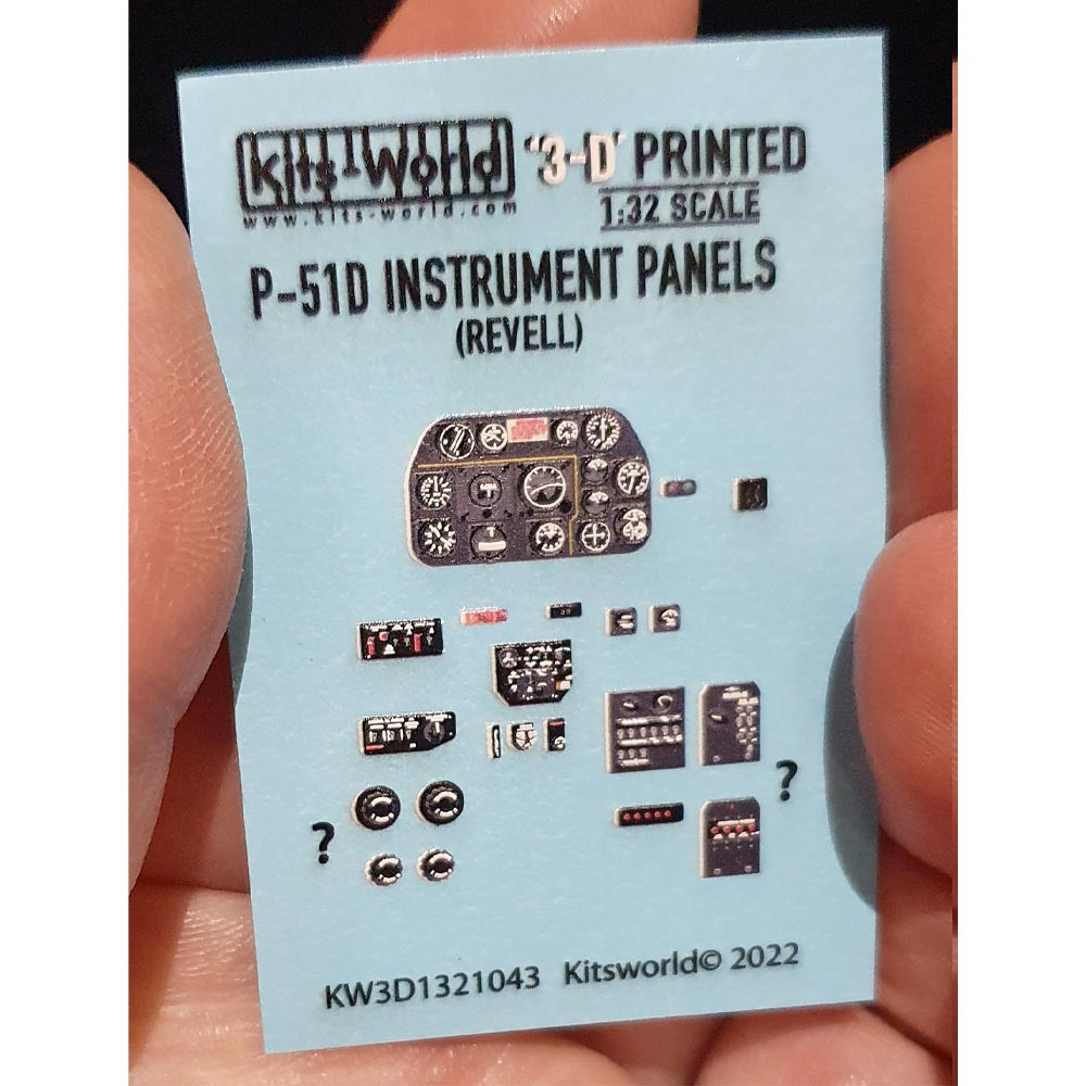 Details about   Kits World Decals 1/32 3D INSTRUMENT PANEL SET FOR P-51D MUSTANG Revell & Hase 