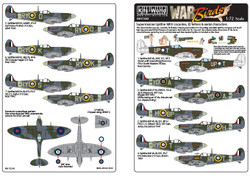 Kits World Supermarine Spitfire Mk.V SEAC Theatres Decals 1:72 Model Kits