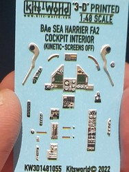 Kits World BAe Harrier FA.2 Cockpit Interior w/Screens Off 1:48 Kinetic Kits