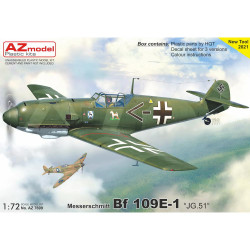 AZ Model 7699 Messerschmitt Bf 109E-1 'JG 51' 1:72 Plane Plastic Model Kit