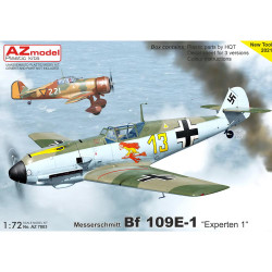 AZ Model 7803 Messerschmitt Bf-109E-1 'Experten 1' 1:72 Plastic Model Kit