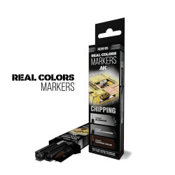 AK Interactive Real Colours Markers - Chipping - Set of 3 RCM105