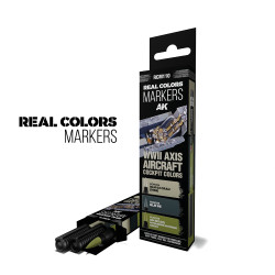 AK Interactive Real Colours Markers - WWII Axis Aircraft Cockpits - 3 Set RCM110