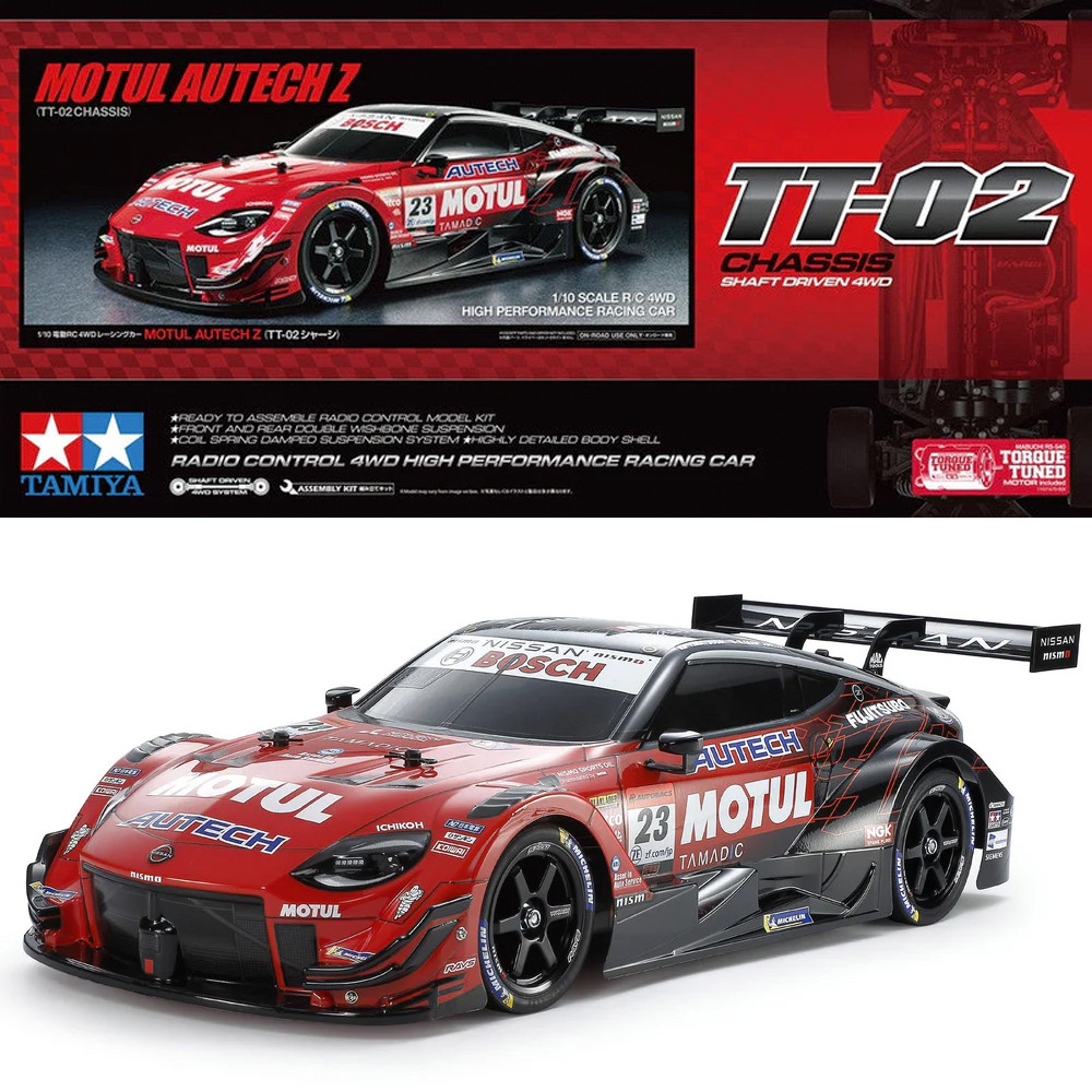 Tamiya RC 47503 Motul Autech Z Pre Painted Body TT-02 1:10