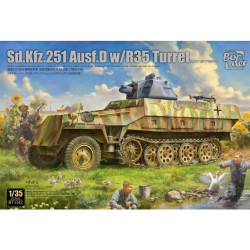 Borders Models BT-042 Sd.Kfz.251 Ausf.D w/R35 Turret 1:35 Model Kit