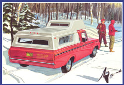 AMT 1412 1963 Ford F-100 Camper Pickup 1:25 Model Kit