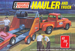 AMT 1310 1953 Ford Pickup Modified Stocker Hauler (Gulf) 1:25 Model Kit