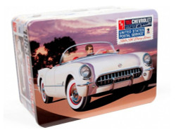 AMT 1244 1953 Chevy Corvette (USPS Stamp Series Collector Tin) 1:25 Model Kit