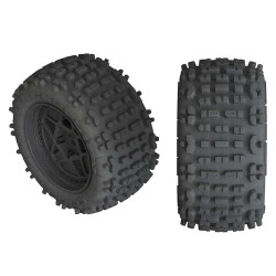 Arrma Backflip LP 4S Tire 3.8 Glued Black (2) RC Spare Tyres AR550050