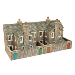 Metcalfe PO277 Low Relief Stone Terraced House Backs OO Gauge Kit