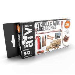 AK Interactive 11647 Vehicle & Tank Accessories 3G Acrylic Paint Set