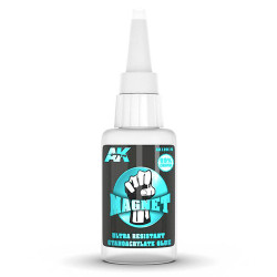AK Interactive 12015 Magnet Cyanocrylate Glue Ultra Resistant 20g
