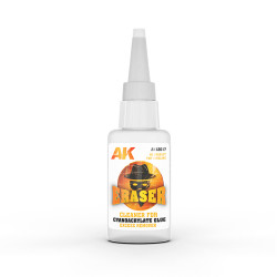 AK Interactive 12017 Eraser Cleaner for Cyanocrylate Glue Excess Remover 20g