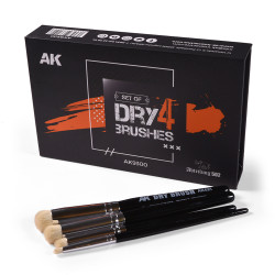 AK Interactive 9300 Dry Brush Set of 4 - Abteilung 502