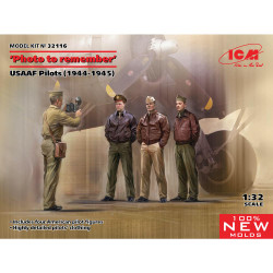 ICM 32116 Photo to Remember USAAF Pilots 1944-45 WWII 1:32 Figures Model Kit