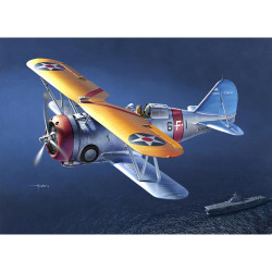 Academy Models 12326 USN F3F-2 VF-6 Fighting Six 1:48 Plane Plastic Model Kit