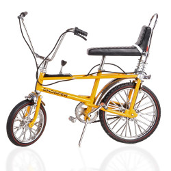 Toyway Chopper Mk1 Bicycle - Yellow 1:12 Diecast Model TW41600