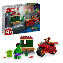 LEGO Marvel 76287 Iron Man with Bike and The Hulk Age 4+ 68pcs