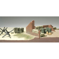 TAMIYA 32508 Brick Sandbag Barricade Set 1:48 Military Model Kit
