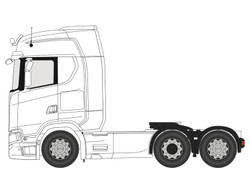 Oxford Scania New Generation (S) Cab White OD76WHSNGCAB OO Gauge