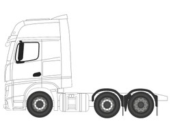Oxford Mercedes Actros Cab White OD76WHMERCAB OO Gauge