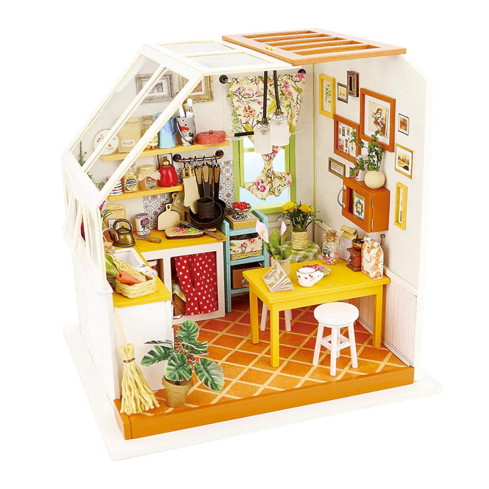 ROBOTIME Rolife Jason's Kitchen 1:24 DIY Miniature Dollhouse DG105 - Jadlam  Toys & Models - Buy Toys & Models Online
