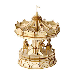 ROBOTIME Rolife Merry-Go-Round Wooden Model Kit TG404