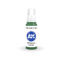 AK Interactive 11204 Emerald Metallic Green 17ml 3rd Gen. Acrylic Model Paint