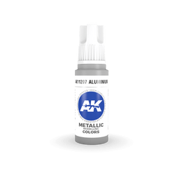 AK Interactive 11207 Aluminium 17ml 3rd Gen. Acrylic Model Paint
