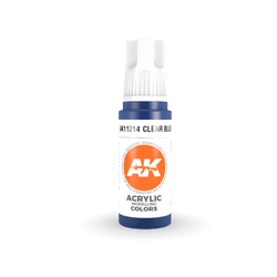 AK Interactive 11214 Clear Blue 17ml 3rd Gen. Acrylic Model Paint