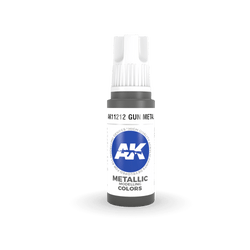 AK Interactive 11212 Gun Metal 17ml 3rd Gen. Acrylic Model Paint